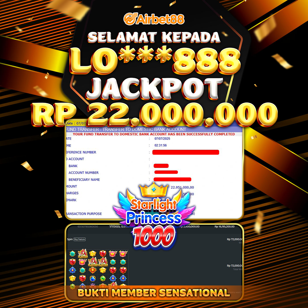 AIRBET88 BUKTI JACKPOT GATES OF OLYMPUS 1000 Rp 22.000.000 ,-  LUNAS!
