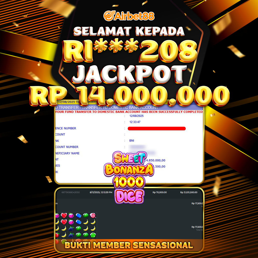 AIRBET88 BUKTI JACKPOT Sweet Bonanza Xmas   Rp 14.000.000 ,-  LUNAS!