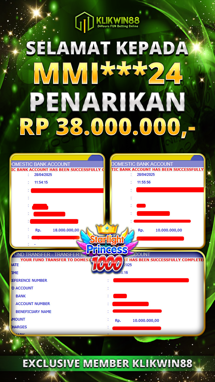 KLIKWIN88 JACKPOT STARLIGHT PRINCESS 1000 Rp 38.000.000,- LUNAS