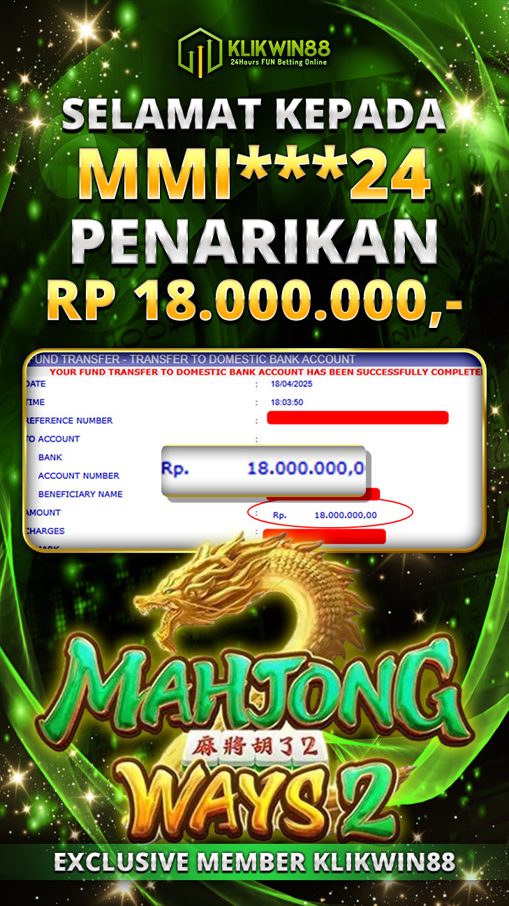 KLIKWIN88 JACKPOT MAHJONG WAYS Rp 18.000.000,- LUNAS