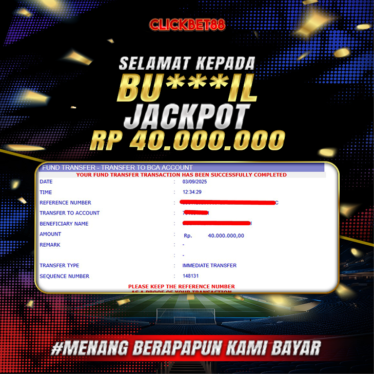 CLICKBET88 JACKPOT Handicap   Rp 40.000.000.,-LUNAS