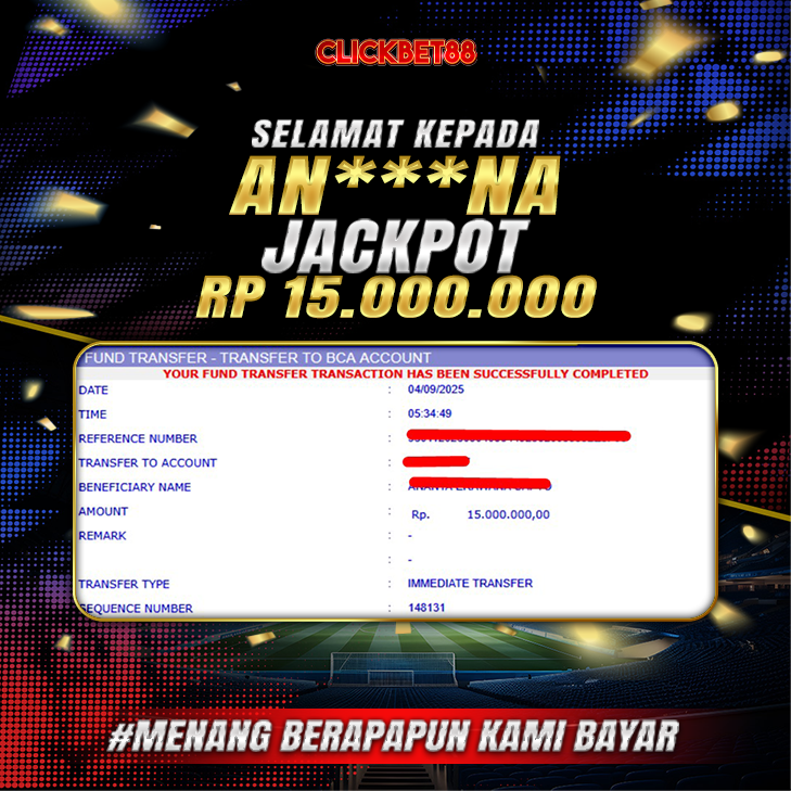CLICKBET88 JACKPOT Handicap   Rp 15.000.000.,-LUNAS