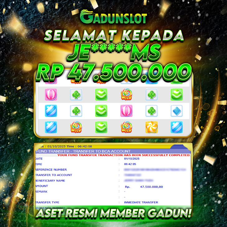 GADUNSLOT JACKPOT candyRushWilds   Rp 47.500.000., LUNAS