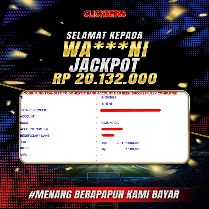CLICKBET88 JACKPOT Handicap   Rp 20.132.000.,-LUNAS