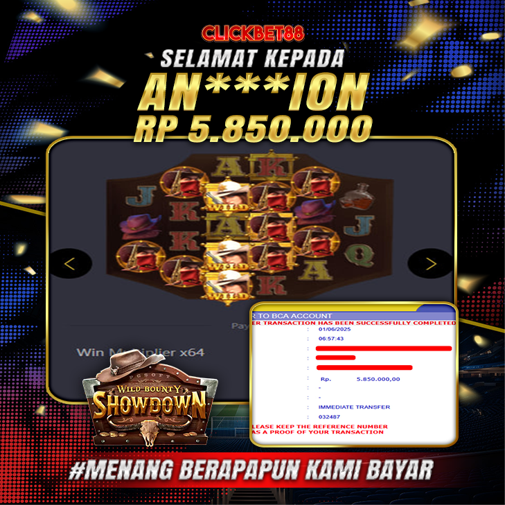 CLICKBET88 JACKPOT Wild Bounty Showdown Rp 5.850.000.,-LUNAS