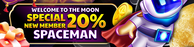 BONUS NEW MEMBER UP TO 20% KHUSUS SPACEMAN