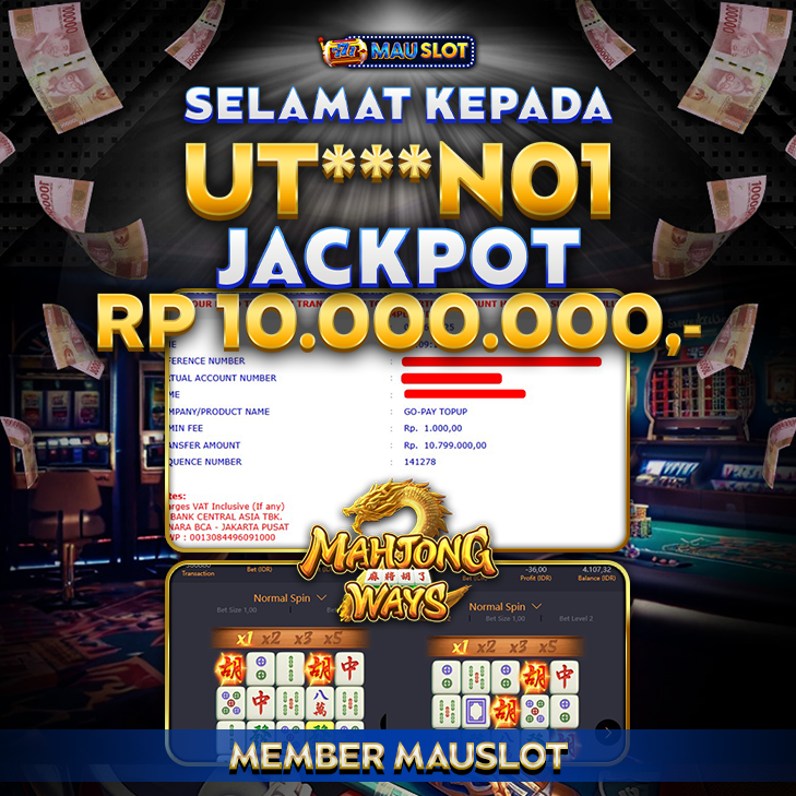 MAUSLOT JACKPOT MAHJONG WAYS Rp 10.000.000.,- LUNAS