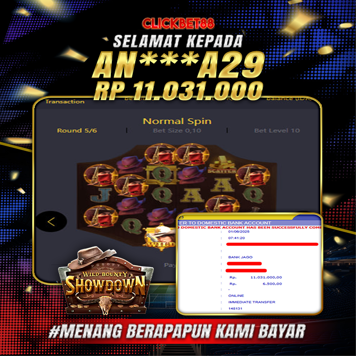CLICKBET88 JACKPOT Wild Bounty Showdown Rp 11.031.000.,-LUNAS